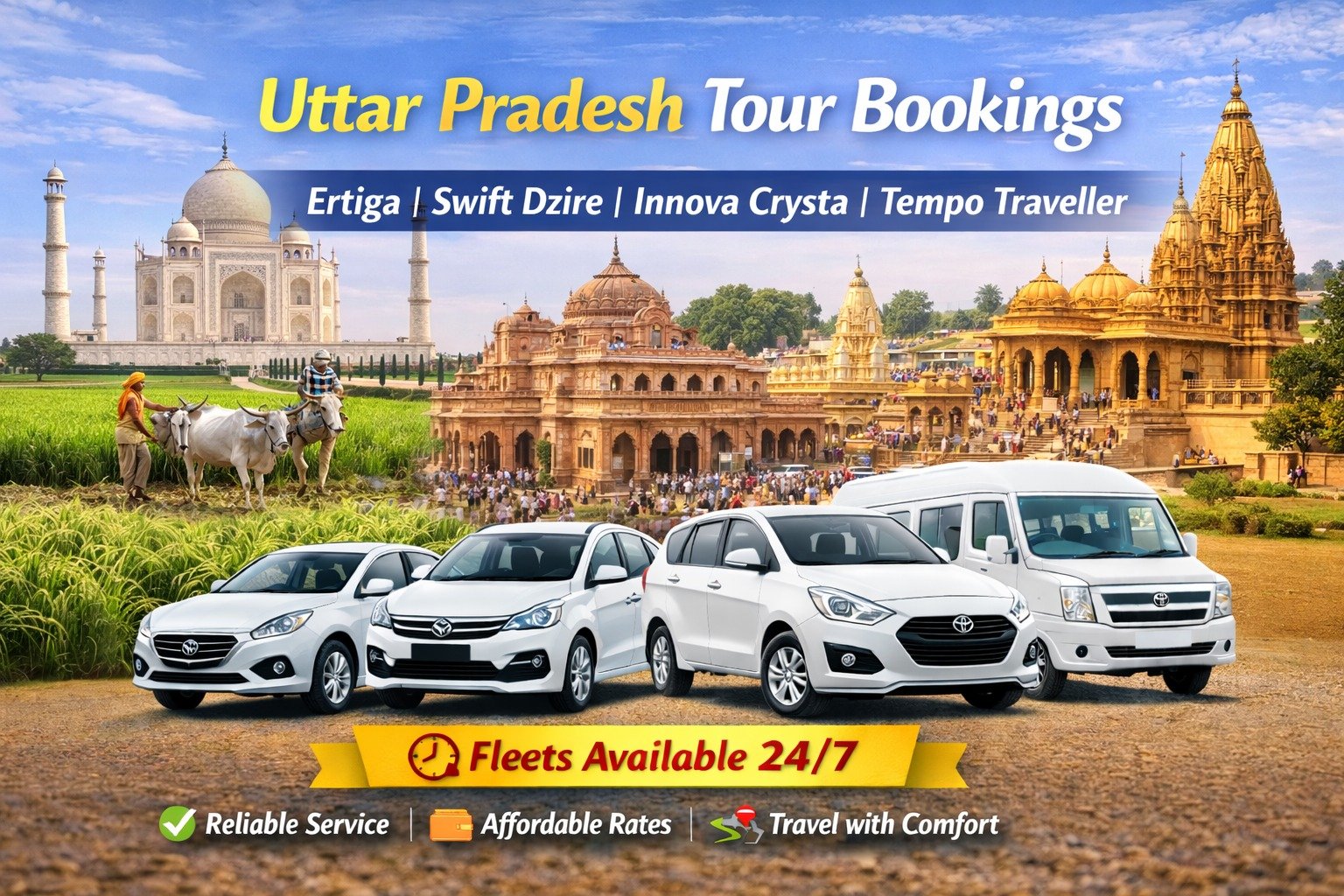 Delhi to Uttar Pradesh - Cab 4 Trip