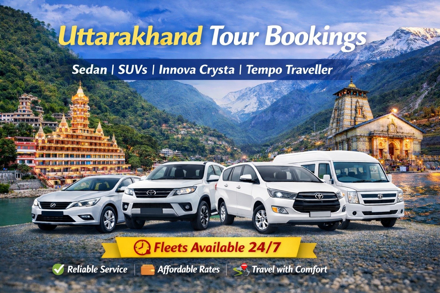 Delhi to Uttarakhand - Cab 4 Trip