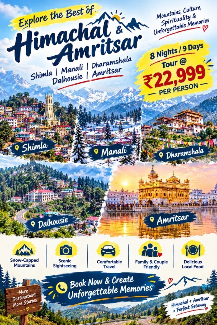 Himachal 8 Night 9 Days