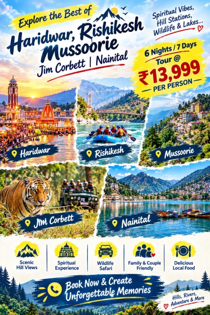 Uttrakhand 7 Night 8 Days